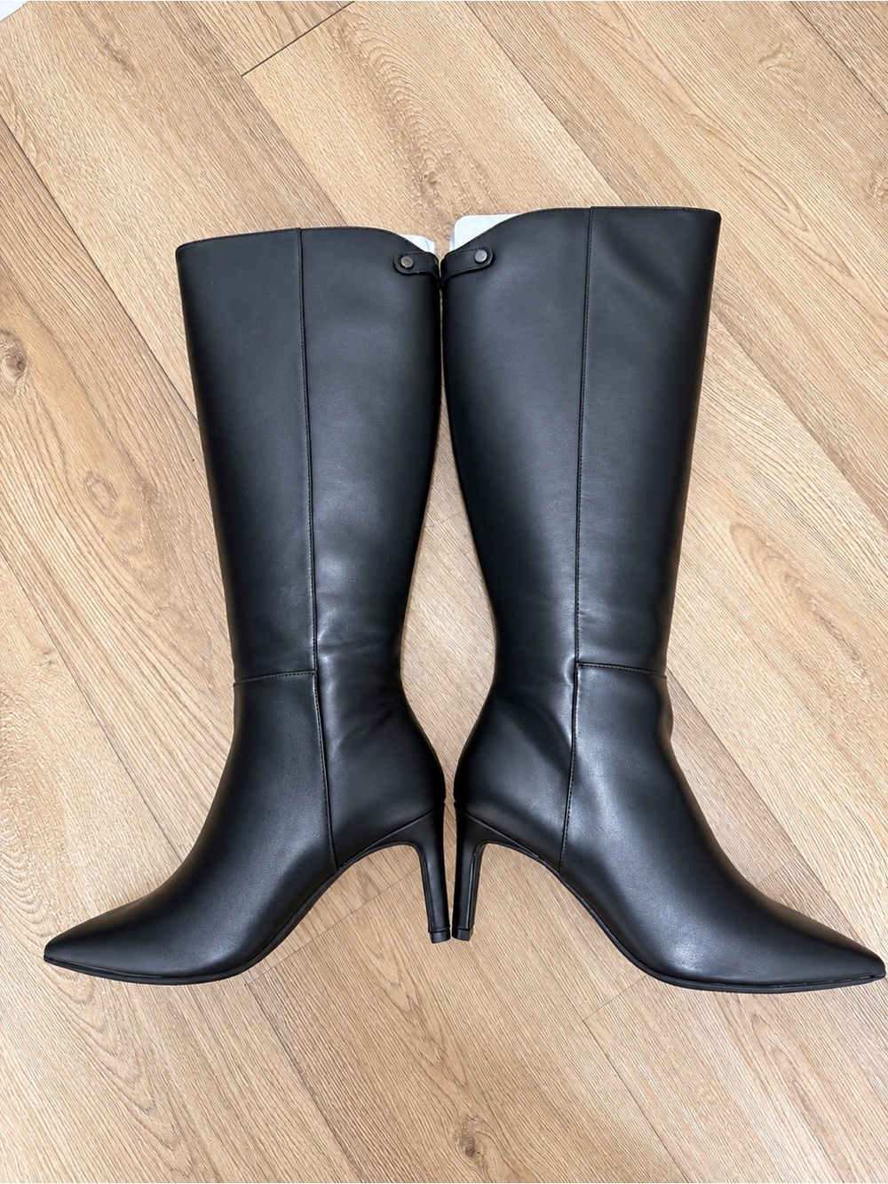 Anne Klein Women's Akmaruicia Knee High Boot Black Heel Size 9 New